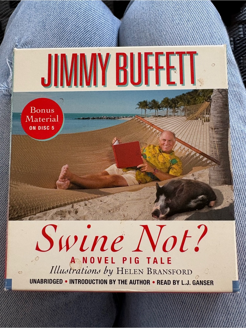Jimmy Buffett - Swine Not? Audiobook (Cream/Beige Cover)